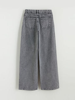 Baggy Fit K?z ?ocuk Jean Pantolon