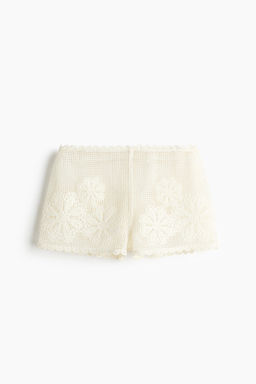 Shorts playeros efecto crochet
