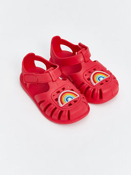 Bask?l? C?rt C?rtl? K?z Bebek Sandalet