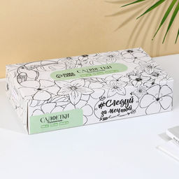 Салфетки бумажные в коробке Экзотик, 100 шт, двухслойные - Simaland фото 2