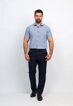 Сорочка мужская короткий рукав GREG 124/109/7489/Z/1  фото 5