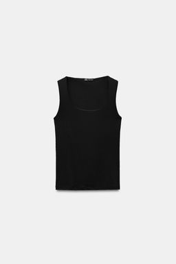 WIDE STRAP POLYAMIDE VEST TOP - Zara фото 42