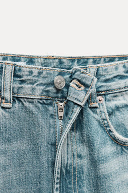 TRF WIDE-LEG HIGH-WAIST FULL LENGTH JEANS - Zara фото 7