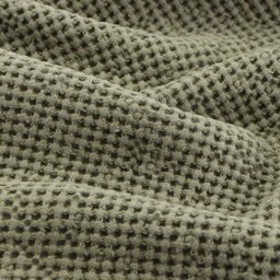 Полотенце вафельное SL HOME: Linen «Олива», 60×140 см, оливковое