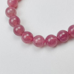 Браслет из мадагаскарского Розового кварца 17 см