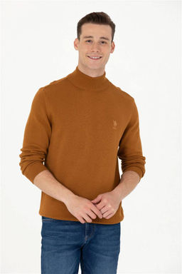 U. S. Polo Assn Мужской базовый свитер кокосового цвета - U.s. polo assn фото 8