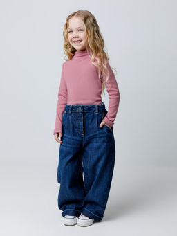 КР 302674/пепельная роза джемпер (водолазка) для дев