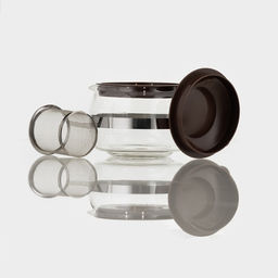 Чайник заварочный «Бруно», 750 л, 16×11.5×13 см, с металлическим ситом, стекло, коричневый