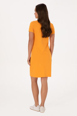 Kad_n Turuncu Polo Yaka Mini Boy _rme Elbise - U.s. polo assn фото 4