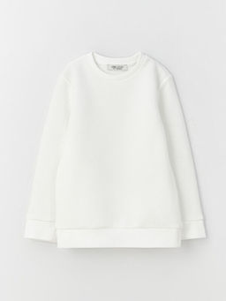 Bisiklet Yaka Uzun Kollu Erkek ?ocuk Sweatshirt