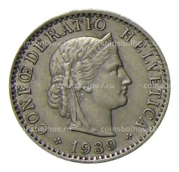 20 раппенов 1939 года Швейцария