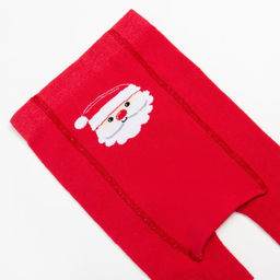 Колготки Крошка Я «Дед Мороз», красный, рост 68-74 см