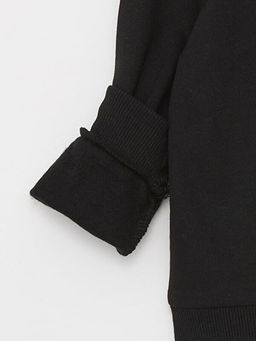 Rahat Kal?p Bisiklet Yaka Bask?l? Erkek ?ocuk Sweatshirt - Waikiki фото 3