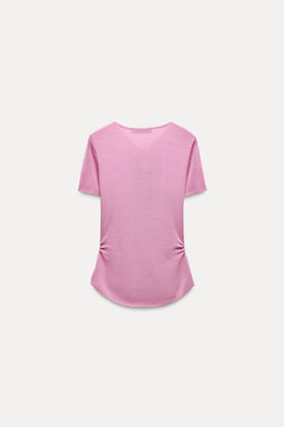 DRAPED KNIT TOP - Zara фото 6