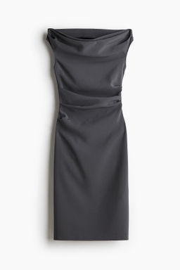 Vestido drapeado de sarga - H&m фото 7