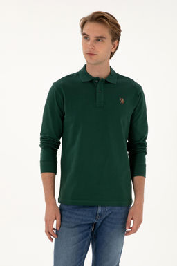Erkek Koyu Ye_il Basic Sweatshirt Sepette S_rpriz _ndirim