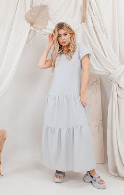 Платье AMORI 9656 светло-серый