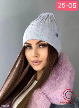 Тёплая шапка внутри флисе вязка