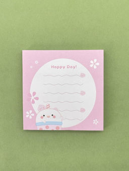 Блок стикер для записей "Happy day", pink