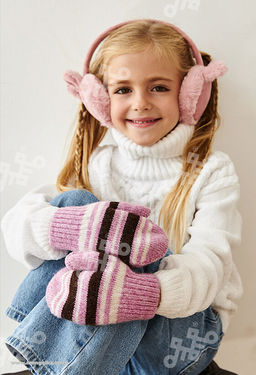 Шерстяные варежки (арт. 04156)