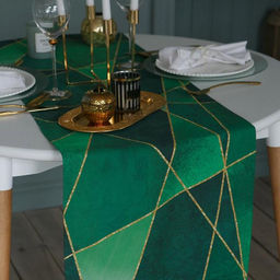 Дорожка на стол Этель Изумруд 40х146 см