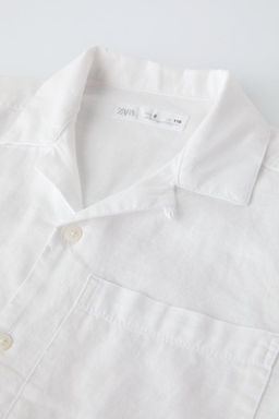 PAMUK VE KETEN KARISIMLI GOMLEK - Zara фото 3