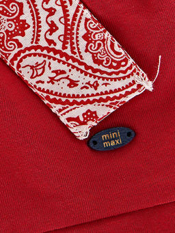 Шорты для девочки с поясом UD 4716 красный - Mini maxi фото 4