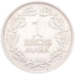 Монета 1 рейхсмарка 1926 года A Германия