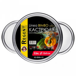 Кастрюля из нержавеющей стали Bimbo Vitro 0,6л, д12см, h5см, s0,5мм, дно s2,9мм, стеклянная крышка, ручки из нержавеющей стали, точечная сварка (Китай) Подходит для всех видов плит, включая индукционную. - Домашняя мода фото 3