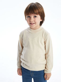 Bisiklet Yaka Uzun Kollu Triko Kazak