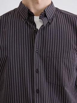 Regular Fit ?izgili Arm?rl? Erkek G?mlek