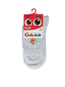 Цена за 2 пары. Носки классические CONTE-KIDS Однотонные хлопковые носки с вышивкой TIP-TOP - Conte elegant фото 6