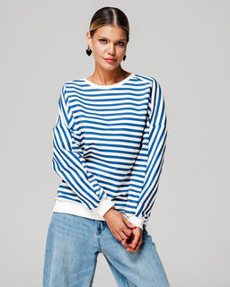 СВИТШОТ ХЛОПКОВЫЙ ПОЛОСАТЫЙ 90.6.2 - Sahar art lab фото 2