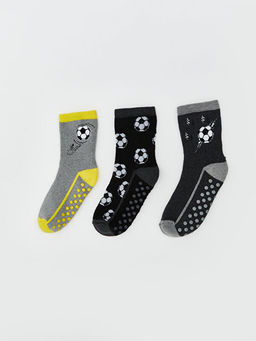 Desenli Erkek ?ocuk Soket ?orap 3l?