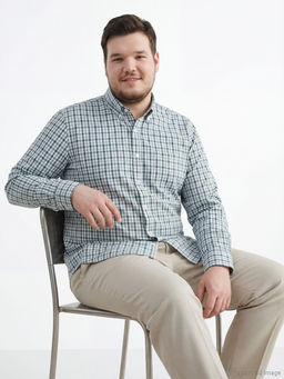 Regular Fit Ekose Gabardin Erkek G?mlek