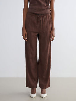 Beli Lastikli Keten Kar???ml? Kad?n Pantolon