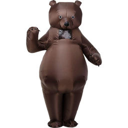 Костюм надувной Бурый медведь, рост 150-190 см