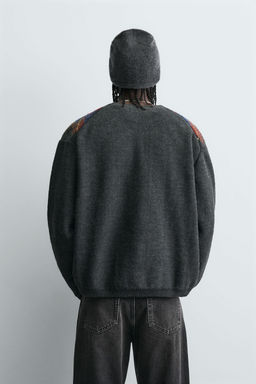 DIAMOND JACQUARD CARDIGAN - Zara фото 3