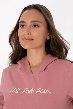 Худи U.S. Polo Assn розовый из хлопка