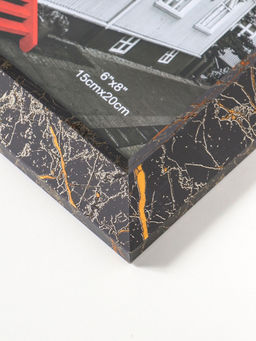 Фоторамка для фото 15×20 см «Гедеон», пластик, чёрный с под золотом, 26×21×2 см