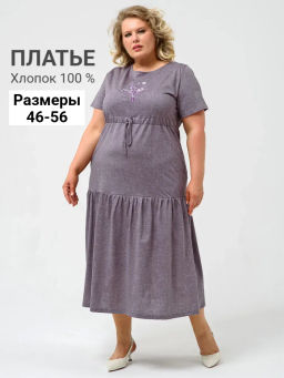 Платье 100% хлопок Майский букет - Оптима фото 37