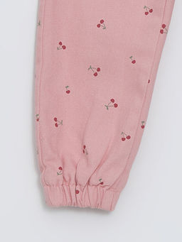 Beli Lastikli Bask?l? K?z Bebek Pantolon - Waikiki фото 2