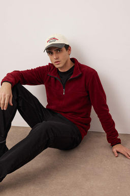 Siyah Regular/Normal Kesim Dik Yaka Fermuarl? Dikis Detayl? Polar Sweatshirt TMNAW26SW00036 - Trendyolmilla фото 28