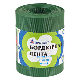 Лента бордюрная п/эт. 15смх10м, толщ.1мм (хаки)