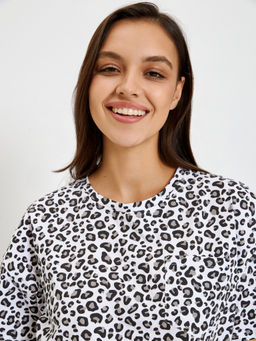 31200510020 Футболка жен. Romola синий принт - Infinity Lingerie фото 3