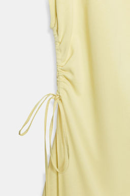 VESTIDO ASIM?TRICO FRUNCES / Amarillo - Zara фото 9