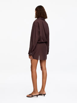 Vestido camisero en mezcla de lyocell - H&m фото 5