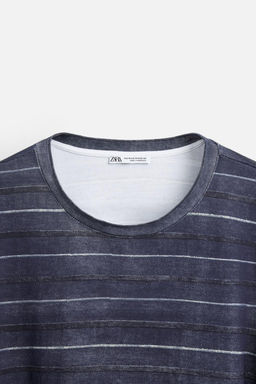 STRIPE PRINT T-SHIRT - Zara фото 8