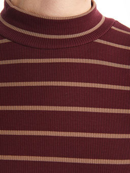 Dik Yaka ?izgili Kad?n Body