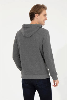 Мужской базовый свитшот антрацитовый меланж Неожиданная скидка в корзине - U.s. polo assn фото 5